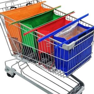 Trolley bag for shopping cart